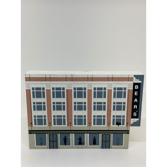 VTG Cat’s Meow York PA Bear’s 5.75"x4.25" Store Collectible Wooden Miniature - Picture 3 of 8